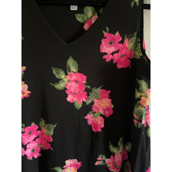 Susan Graver Floral Women's Dress Size Medium Multi-layered Colorful - Picture 3 of 5